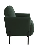Lifestyle Solutions 35.3" Velvet Kyoto Accent Chair