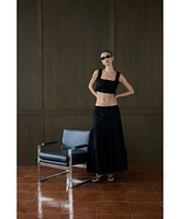 WeWoreWhat Women's Midi Pull On Skirt