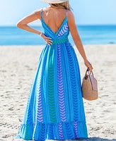 Cupshe Women's Moonlit Stroll Boho Maxi Beach Dress