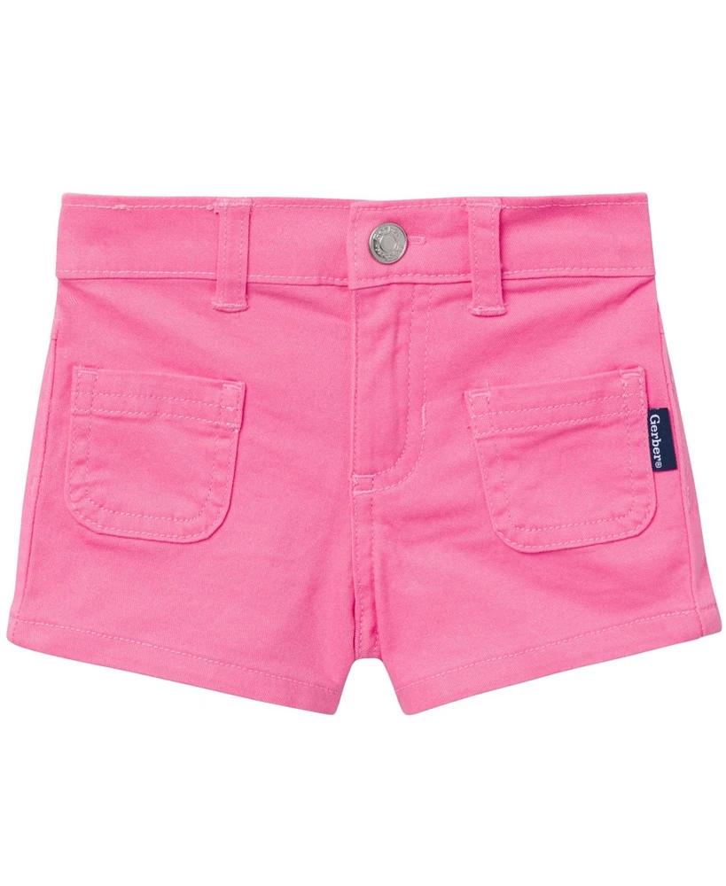Gerber Toddler Girls Twill Shorts