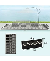 Outsunny Outdoor Rug, 9' x 18' Floor Mat