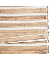 Saro Lifestyle Natural Weave Hyacinth Table Runner, 14" x 72"