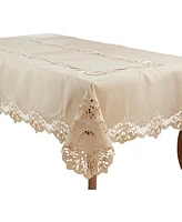 Saro Lifestyle Delicate Embroidery Tablecloth