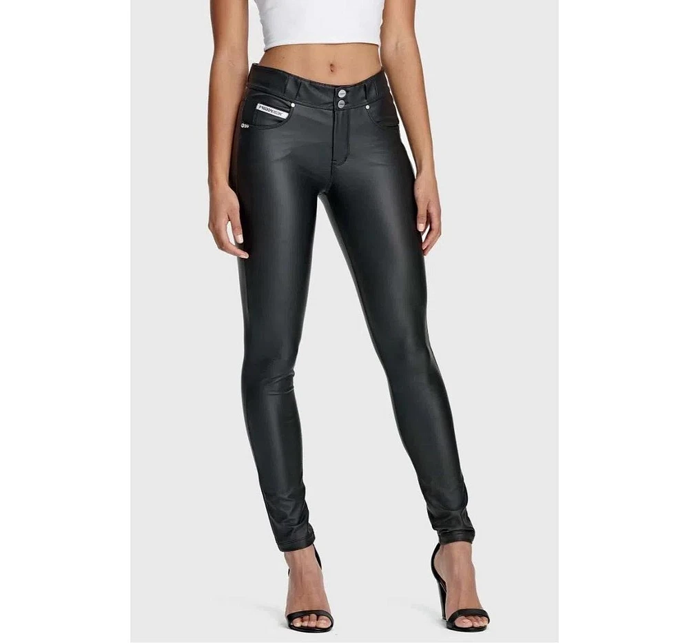 Freddy Women's Faux Leather High Waisted Pants