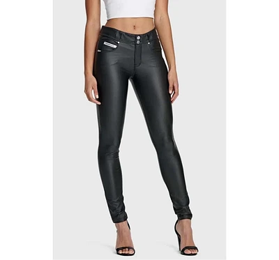 Freddy Women's Faux Leather High Waisted Pants