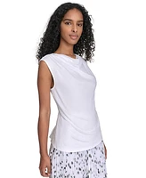 Calvin Klein Petite Cowlneck Sleeveless Top