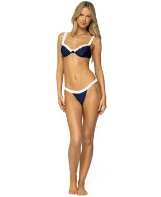 Edikted Womens Kellie Navy Bikini Set