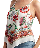 Bcx Juniors' Printed Halter-Style Handkerchief Top