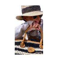Balance Art Handmade Sisal Straw Basket Tote Bag