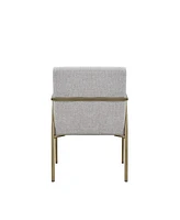 Fabric Dining Arm Chair with Padded Seat for Kitchen or Dining Room