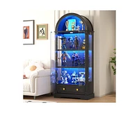 Vlsrka Display Cabinet with Glass Doors