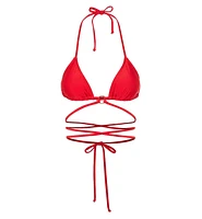 Lscn by Lascana Women's Shimmer Strappy Triangle Bikini Swimsuit Top