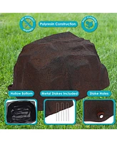 14” H Polyresin Landscape Fake Rock Cover
