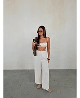 WeWoreWhat Women's Tie Waist Pant