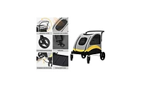 Bingopaw 4 Wheel Foldable Large Capacity Pet Travel Stroller