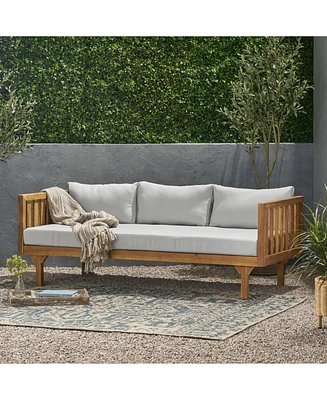Stunning Acacia Wood Daybed with Water-Resistant Cushions
