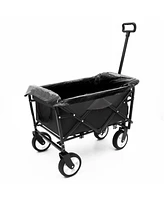 Foldable Wagon Cart with Liners: Camping, Utility, Grocery