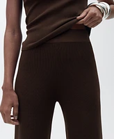 Mango Women's Straight Knitted Pants