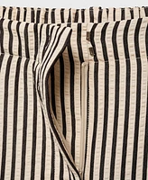 Mango Women's Texture Striped Pants