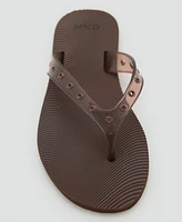 Mango Women's Die-Cut Vinyl Strap Sandals