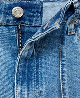Mango Women's Low-Rise Wide Leg Jeans