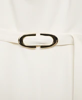 Mango Women's Belt Long Jumpsuit