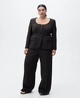 Mango Women's Straight Suit Pants