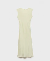 Mango Women's Wrinkled Effect Midi Dress