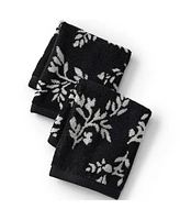 Lands' End Cotton Jacquard 2-Piece Washcloth Set