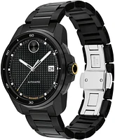 Movado Men's Bold Verso Swiss Automatic Ionic Plated Black Steel Watch, 41mm