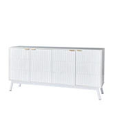 Modern Beat 63"Wide 4 door Sideboard with Adjustable Shelf