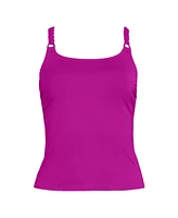 Lands' End Plus Macrame Tankini Top
