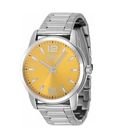 Invicta Men's 48493 Celestial Quartz 3 Hand Yellow Dial Watch