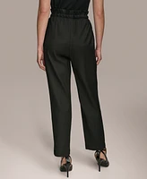 Donna Karan New York Women's Linen-Blend Paperbag-Waist Pants