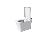 Casainc Smart Toilet with Auto open & close, Heated seat, Foot Sensor Flush, Modern Toilets with Led Display for Bathrooms