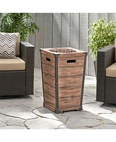 Elevate Your Outdoor Ambiance with the Gas-Powered Column Fire Pit