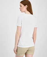 Tommy Hilfiger Women's Placed Floral Ombre T-Shirt