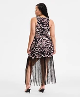 Bar Iii Printed Halter Dress, Exclusively at Macy's
