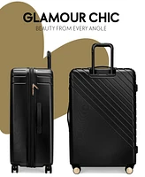 Elle Louvre 2-Piece Expandable Retro Spinner Luggage Set