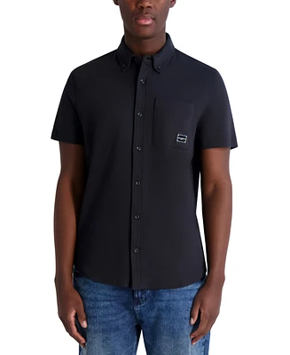 Karl Lagerfeld Paris Men's Chest Logo Shirt