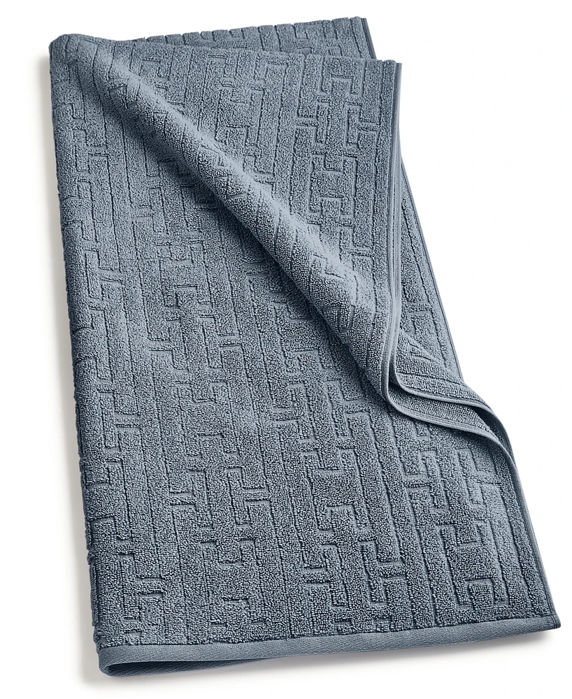 Hotel Collection Sculpted Chain-Link Bath Towel, 30" x 56", Exclusively at Macy's