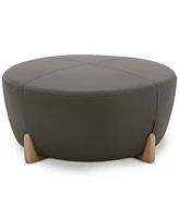 Nierling Leather Ottoman, Exclusively at Macy's