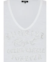 Olsen Women's Placement Puff Print T-Shirt