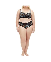 City Chic Plus Hailey Contour Print Bra