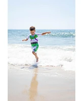 Toy Story Toddler Boys Pullover Rash Guard and Swim Trunks Outfit Set