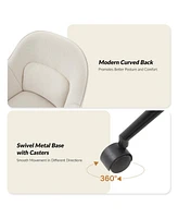 Jose Office Chair Durable Metal Base with Rolling Casters