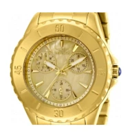Invicta Women's Angel Quartz 3 Hand Gold Dial Watch