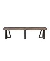 Solid Wood Dining Bench with Distressed Finish for Rustic or Traditional Decor