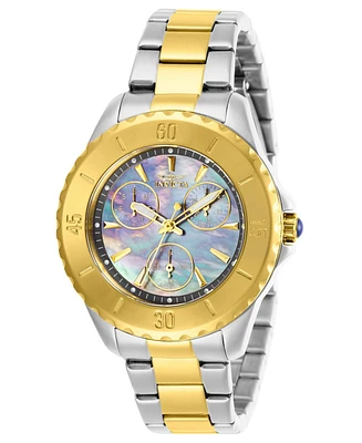 Invicta Women's 29112 Angel Quartz 3 Hand Gunmetal Dial Watch