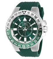Invicta Men's 21622 Aviator Quartz 3 Hand Green Dial Watch